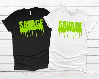 neon green black shirt