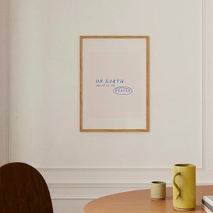 As It is in Heaven Scripture Print, Digital Downloadable Wall Art ...