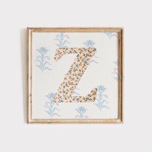 Z, Impressão inicial quadrada, Letra floral, Download digital, Arte em aquarela, Ideia para presente, Impressão artística, Impressão para download, Vintage, Impressão digital