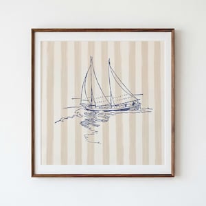 海景ステンドグラス、夕暮れの海の波、波間を航行する帆船 - Etsy 日本