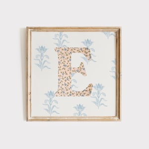 E, Impressão inicial quadrada, Letra floral, Download digital, Arte em aquarela, Ideia para presente, Impressão artística, Impressão para download, Vintage, Impressão digital