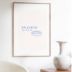 As It is in Heaven Scripture Print, Digital Downloadable Wall Art ...
