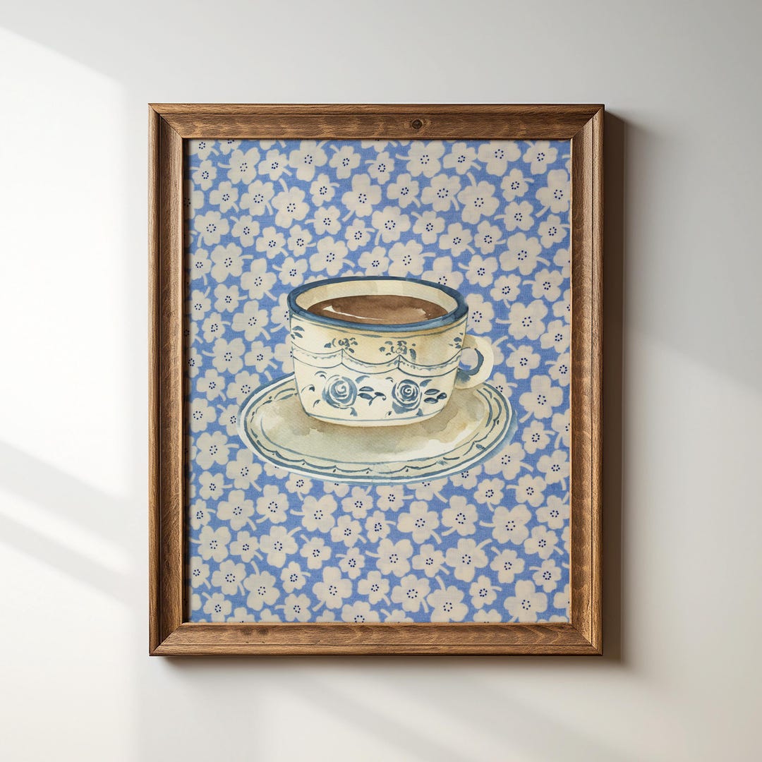 油彩画　coffee time Coffee Time - Paint by Numbers for Adults – Painting By