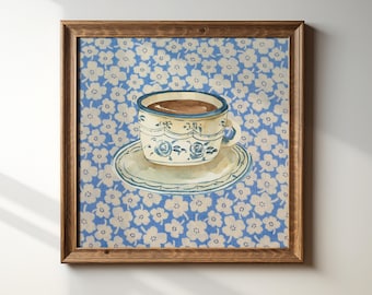 油彩画 coffee time 油彩画 coffee time Still Life Painting.Сup of