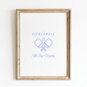 Pickleball Club Print, Digital Downloadable Wall Art, Trendy Decor, Abstract Vintage Painting, Tennis Pickleball, Racket