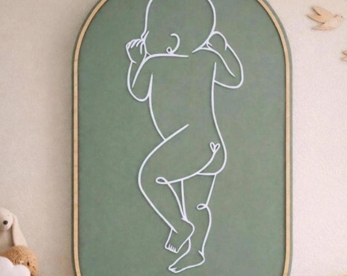Featured listing image: 1:1 Scale Baby Birth Plaque