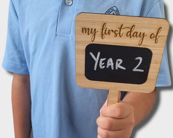 My first day of | My last day of |  Milestone sign | Back to School sign | Wooden Milestone card
