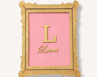 Vintage Name Sign| Nursery Decor | Nursery frame
