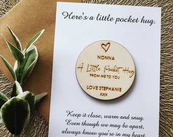 Pocket Hug | Hug Token | Send Love | Miss you | ISO Gift | thinking of you | Friendship gift | Appreciation gift | Lockdown