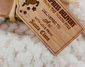 Santa gift tag | Personalised Santa tag