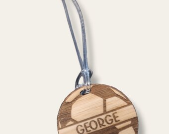 Personalised Soccer Bag Tag | Wooden Name Tag| Wooden Bag Tag| Personalised Name Tag | soccer sports bag tag | coach gift | soccer ball