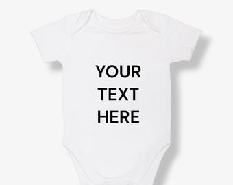 Custom Personalised Baby Bodysuit | Announcement Onesie, Keepsake Prop