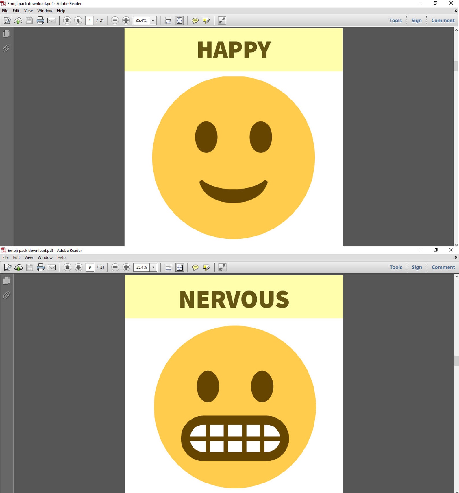 Emoji Printable Display / Feelings &amp; Emotions Chart / Flashcards ...