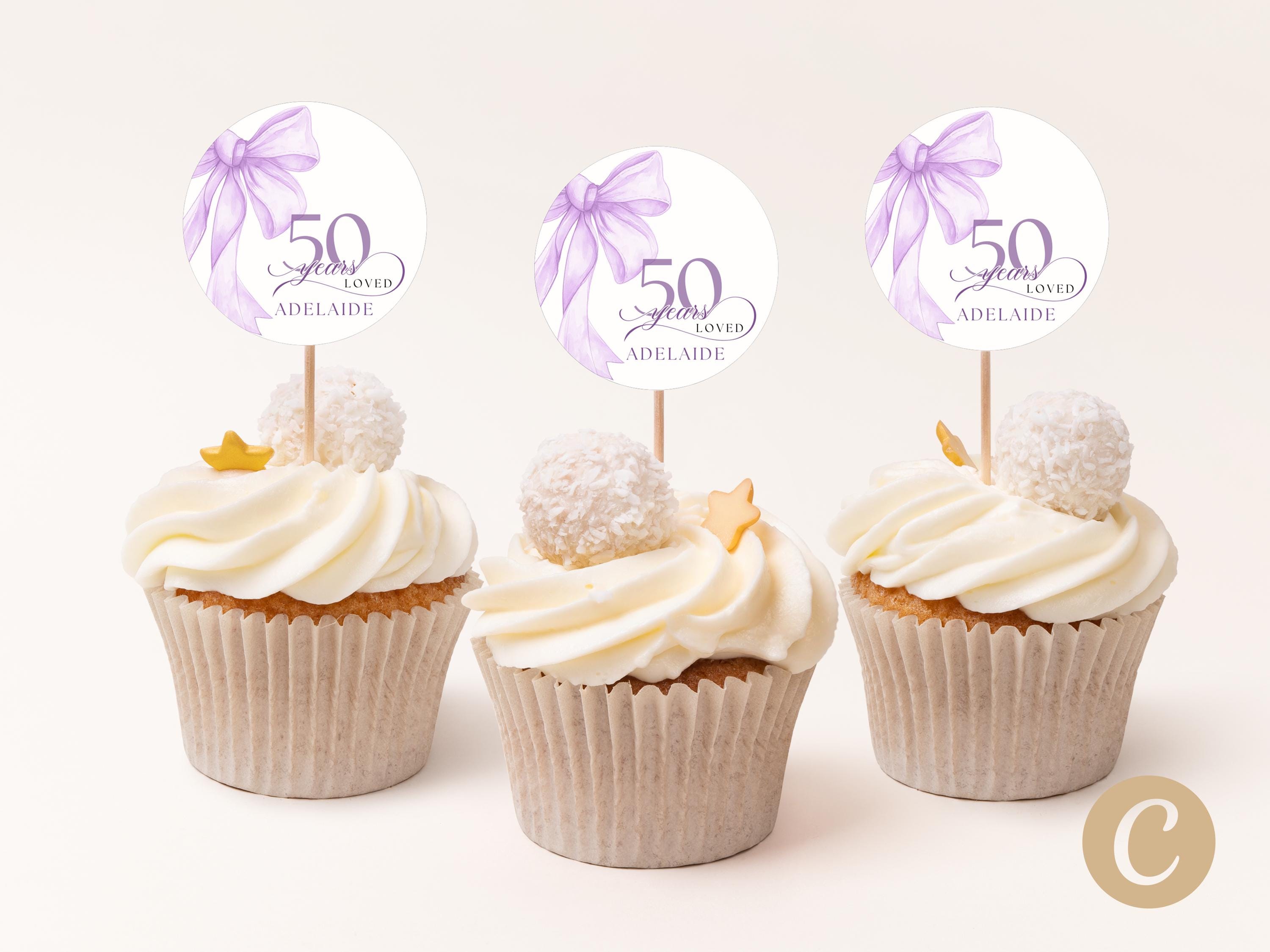 Decoration Voyage Mariage Décorations Anniversaire Or 50 Ans - Pour Gâteau - Paillettes - 16x12cm Paillette A Gateau