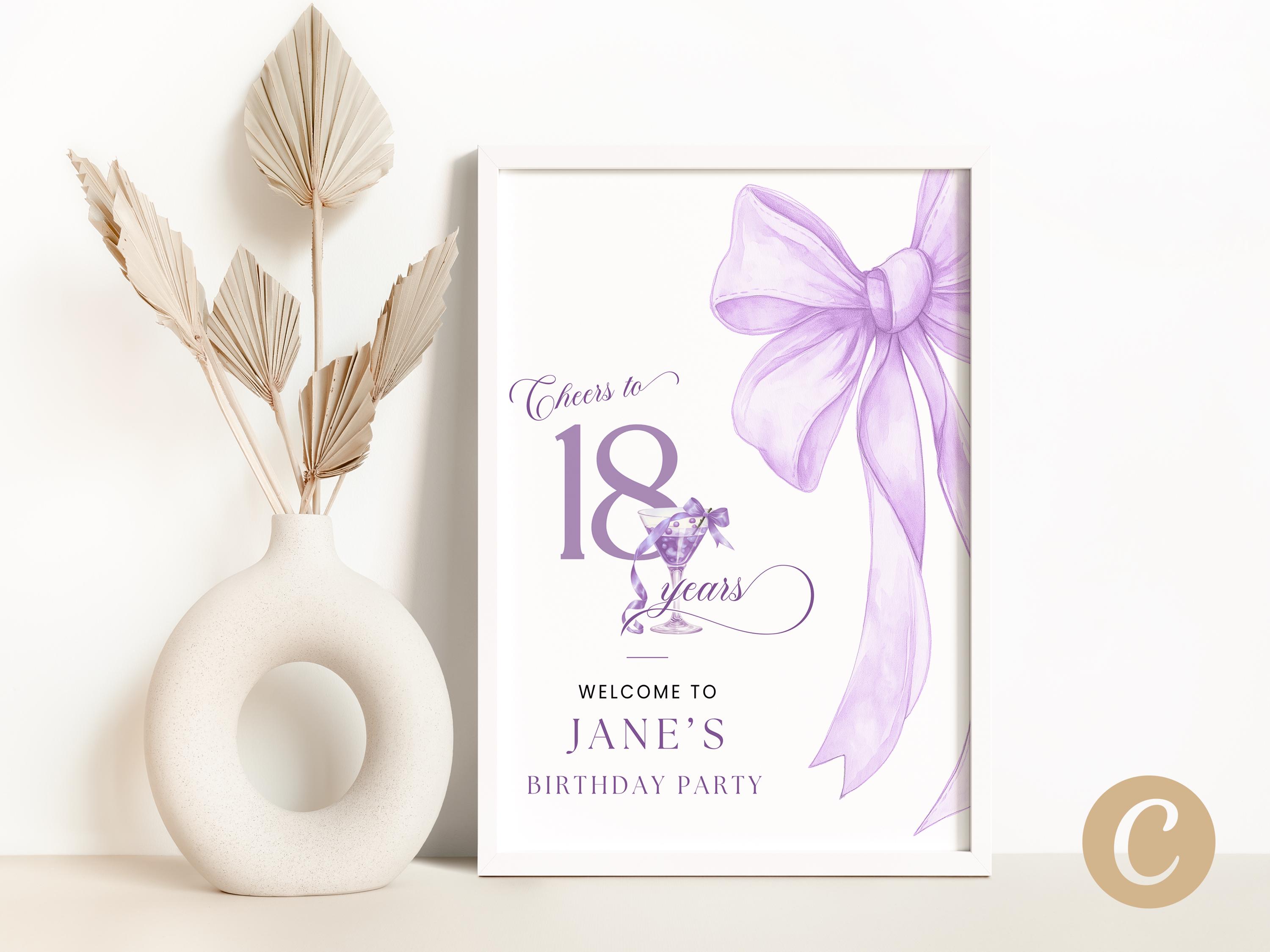thumbnail image 2 of Personalised 18th Birthday Wine Bottle Label - Custom Black Sticker For Eightieth Gift 2 of 5