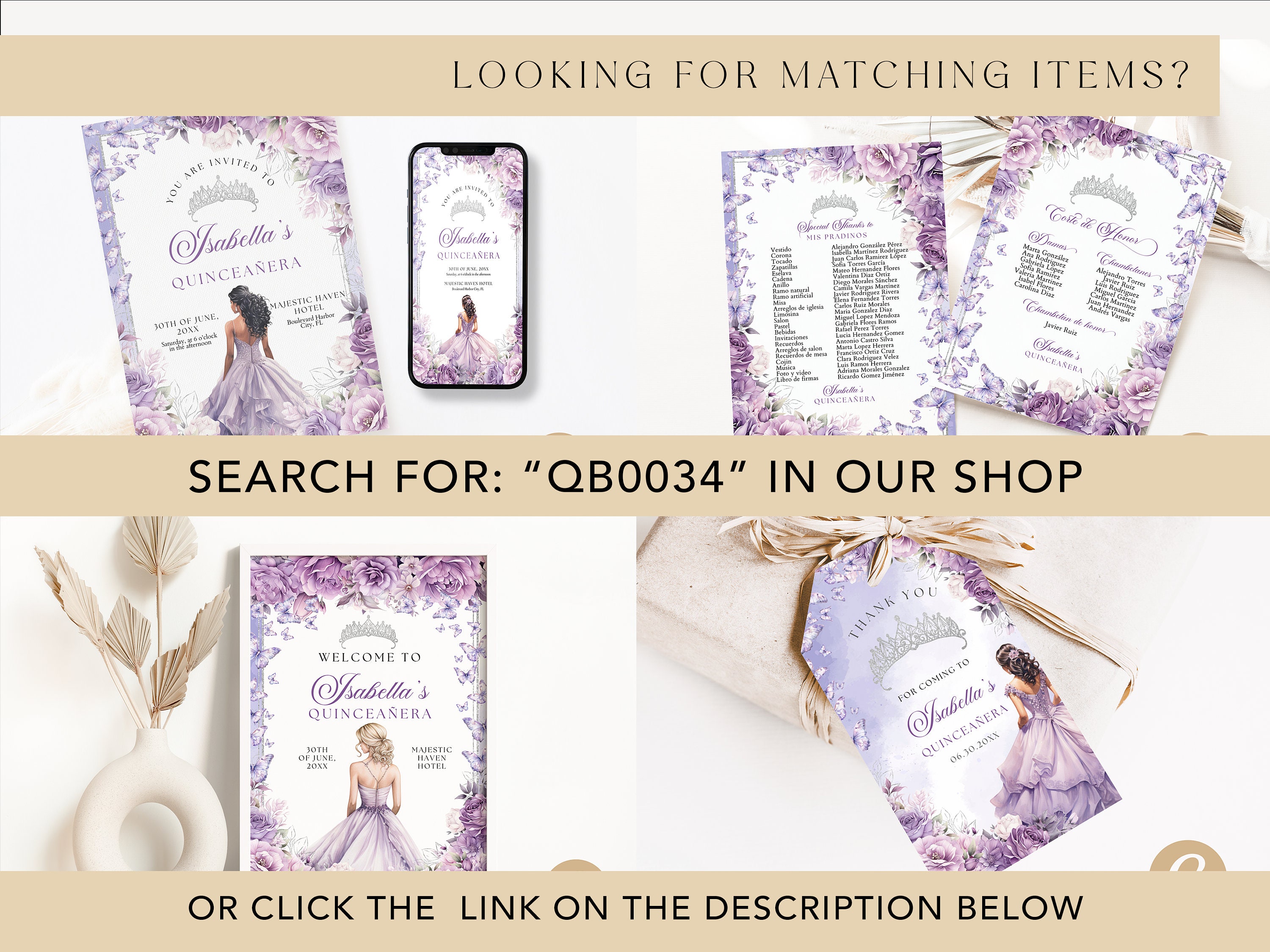 Editable Lilac Purple Silver Floral Butterfly Princess Quinceanera Welcome  Sign Canva Template, Lilac Quince Welcome Banner Poster QB0034 - Etsy