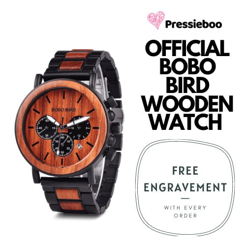 Engraved Wooden Watch 2021 Personalised Official Bobo Bird Men Watches Relogio Masculino Top Brand Luxury Stylish Chronograph Military Watch