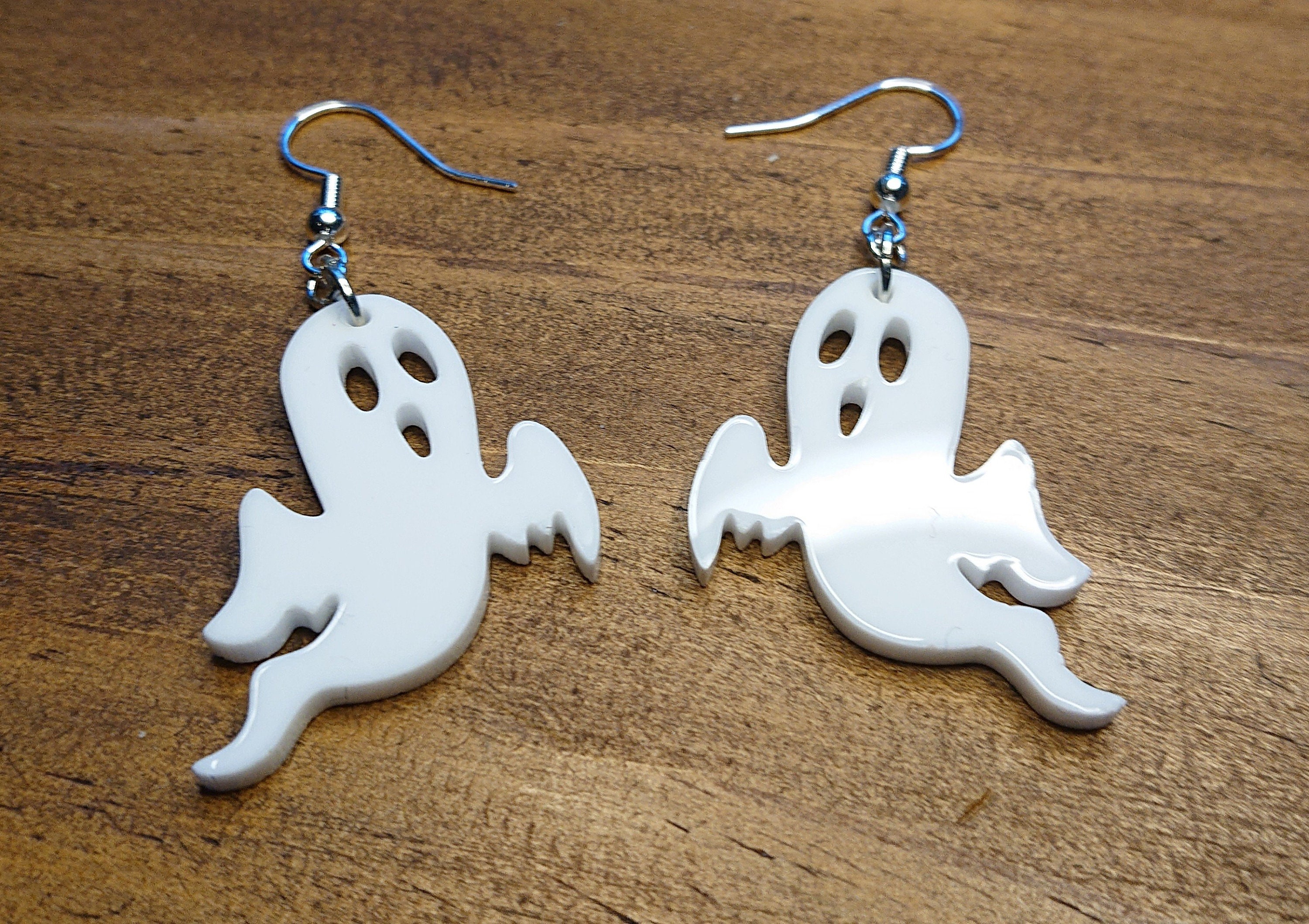 Ghost Earrings Gothic Jewellery Halloween Earrings Spooky Etsy