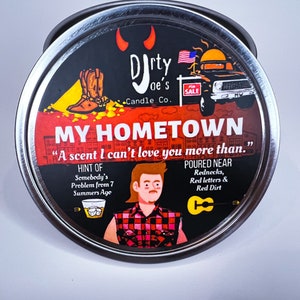 My Hometown Candle (Vanilla or Apple Maple Bourbon Scent Options)