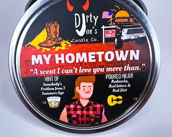 My Hometown Candle (Vanilla or Apple Maple Bourbon Scent Options)