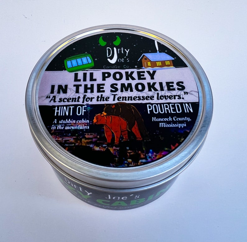 Lil Pokey in the Smokies Gatlinburg Candle Cozy Cabin Scent Etsy