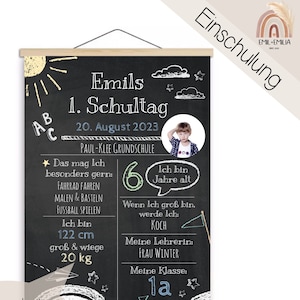 Einschulung, Schulkind, digital, Schulkind Meilensteintafel, Einschulung Tafel, Geschenk zur Einschulung, Meilensteintafel, Schule, Download