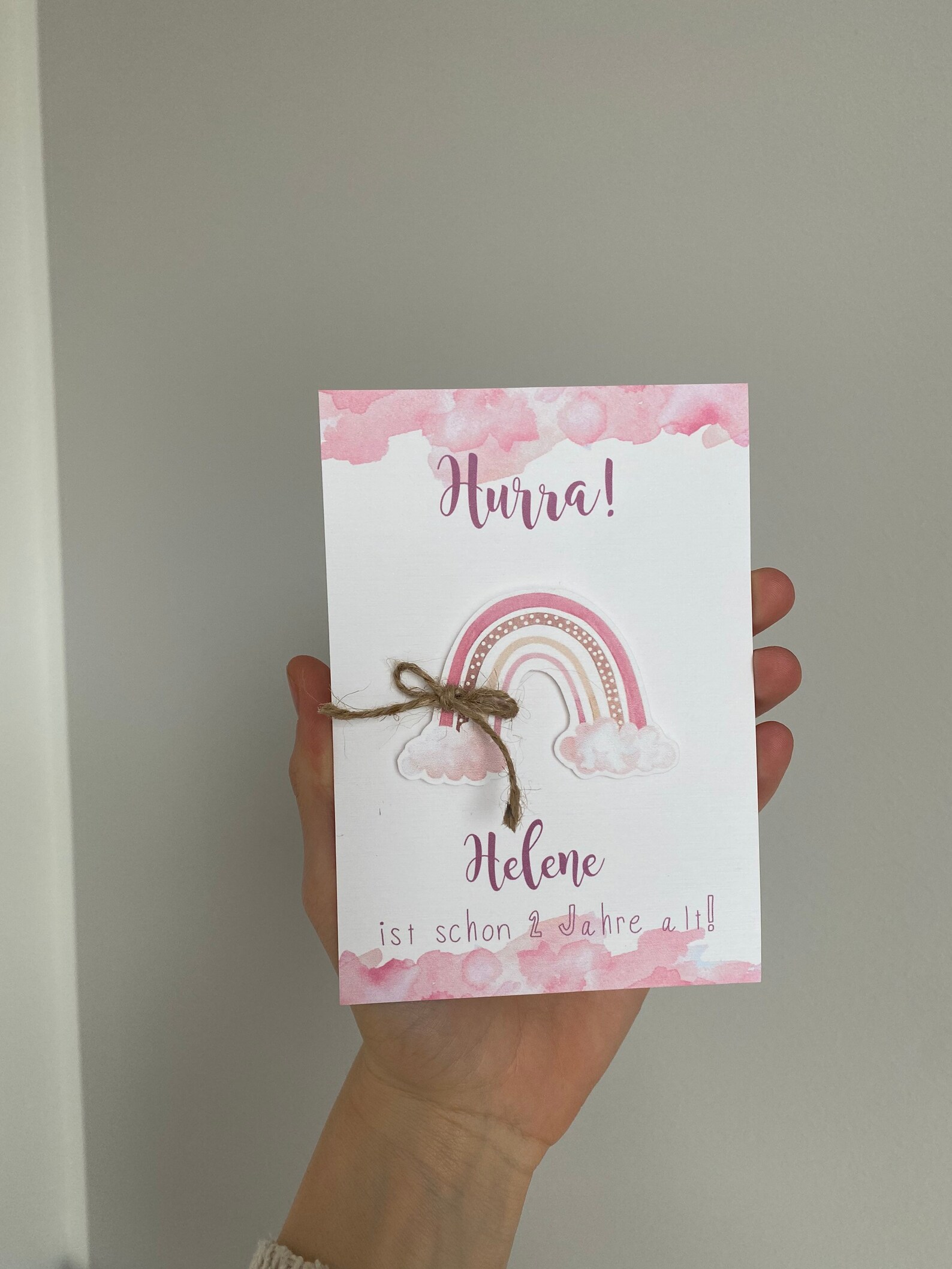 Hurra Ich bin schon 1 Jahr alt 3DKarte Geburtstagskarte Etsy