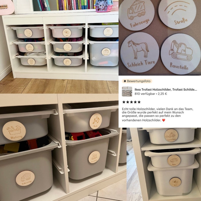 Ikea Trofast Holzschilder, Trofast Schilder, Ikea Schilder, Ikea Boxen, Trofast Boxen, Trofast Spielzeug, Spielzeug organisieren, Montessori Bild 10