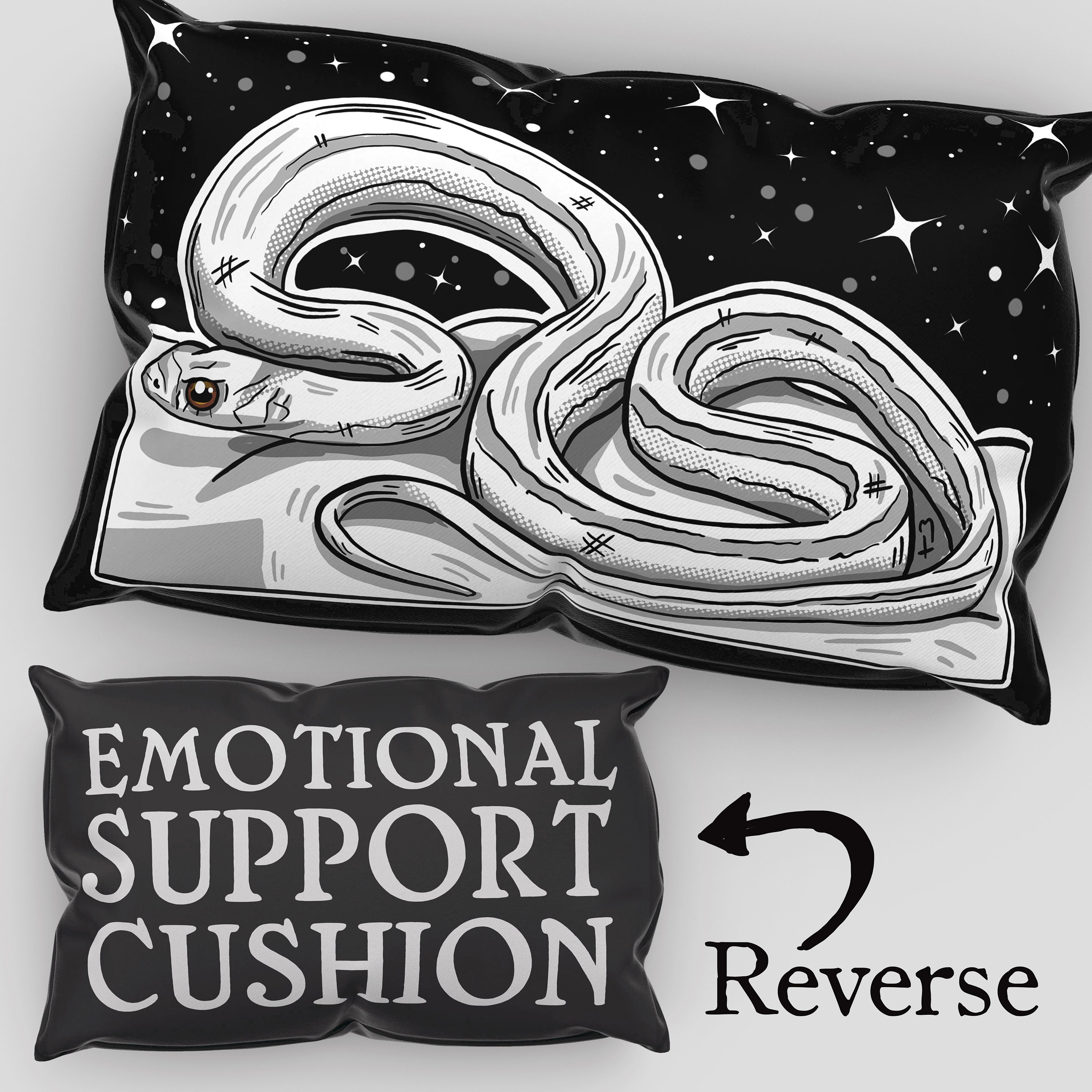 Goth Decor Emotional Support Cushion Animal Home Decor ...