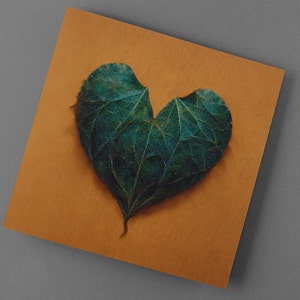 Carte gothique Halloween Mariage Saint-Valentin Feuille d’orange feuilles anniversaire Saint-Valentin amour gothique coeur art peinture numérique anniversaire parce que