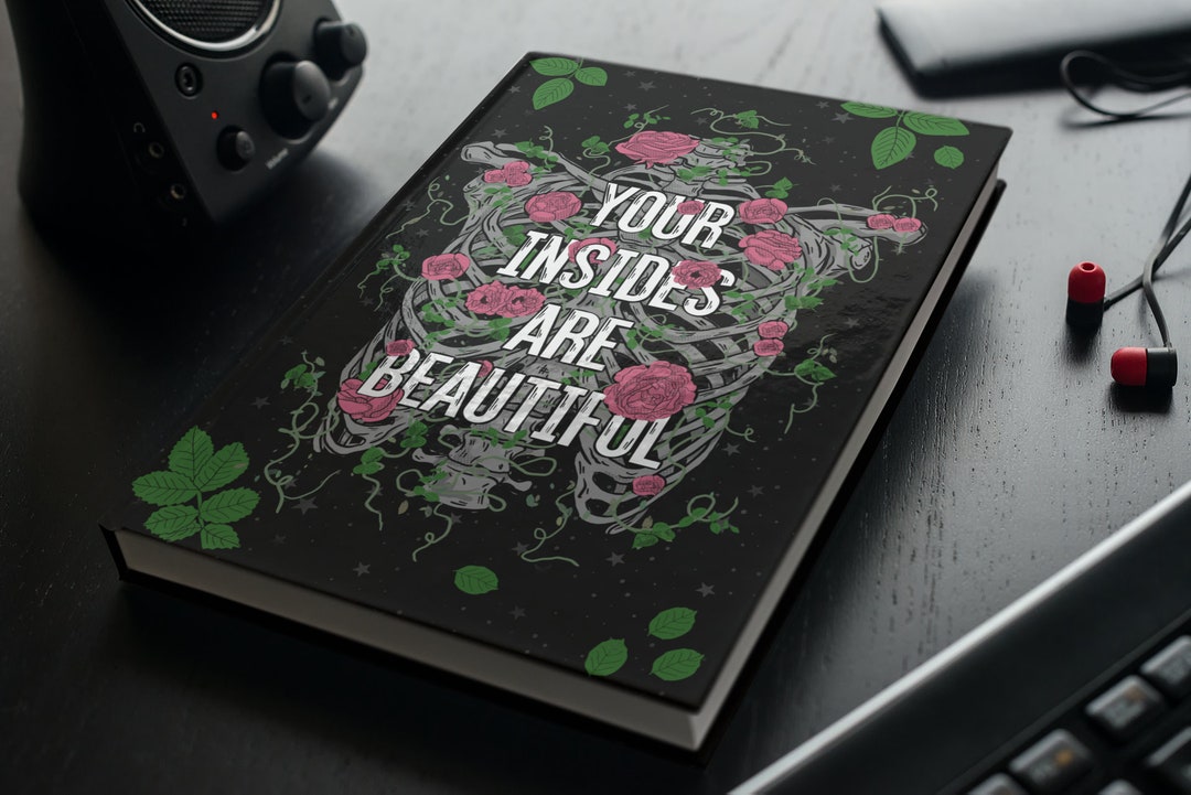Goth Notebook your Insides Are Beautiful Journal Recipe Pattern Stitch ...