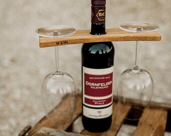 Wine butler made of oak wood for all wine lovers