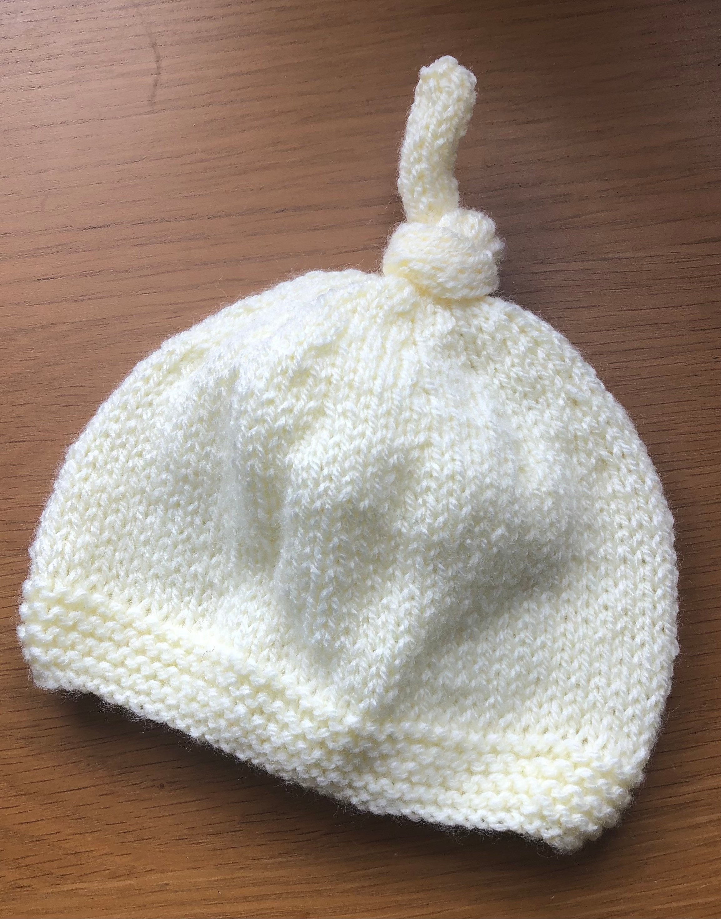 Hand Knitted personalised baby first hathospital hat newborn Etsy