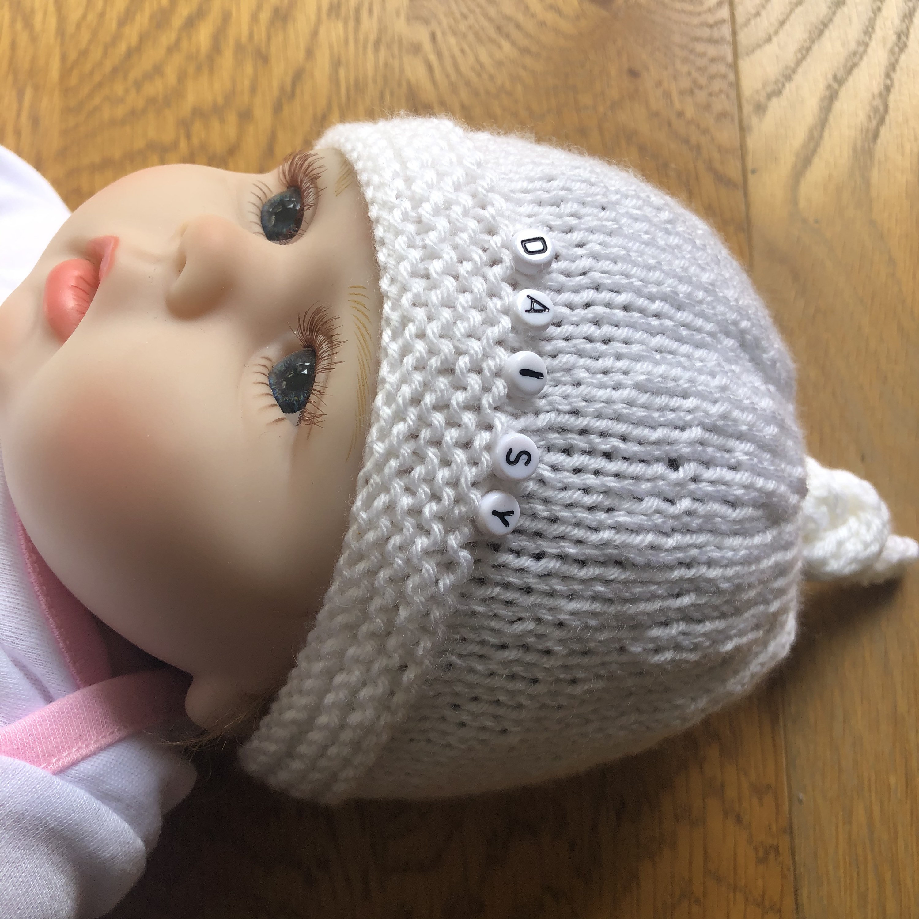 Hand Knitted personalised baby first hathospital hat newborn Etsy