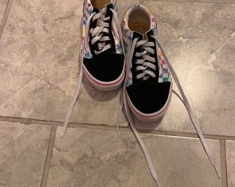 diy rainbow vans