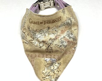 Game of Thrones tan map Dog Bandana