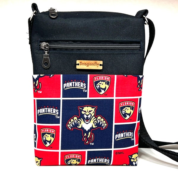 NHL Florida Panthers Adjustable Crossbody Bag |Over the Shoulder Bag| Zipper Sling Bag |Travel Bag |Hip Bag |Messenger Bag |Walking Bag