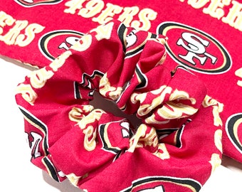 NFL San Francisco 49ers Scrunchie | Hair Ties | Hair Scrunchies | Hair Elastics