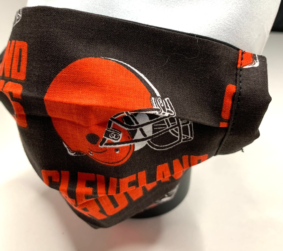 NFL Cleveland Browns Face Mask Reusable Face Mask Covering Etsy