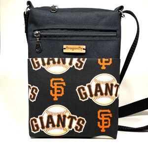 MLB San Francisco Giants Adjustable Crossbody Bag |Over the Shoulder Bag| Zipper Sling Bag |Travel Bag | Hip Bag |Messenger Bag |Walking Bag