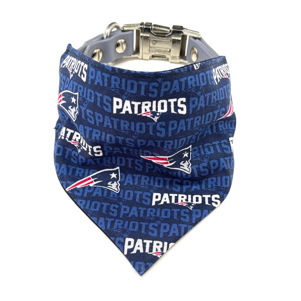 NFL New England Patriots Pet Bandana | Dog Bandana | Cat Bandana | Pet Accessories | Pet Clothing | Pet Supplies | NFL Pet Bandana