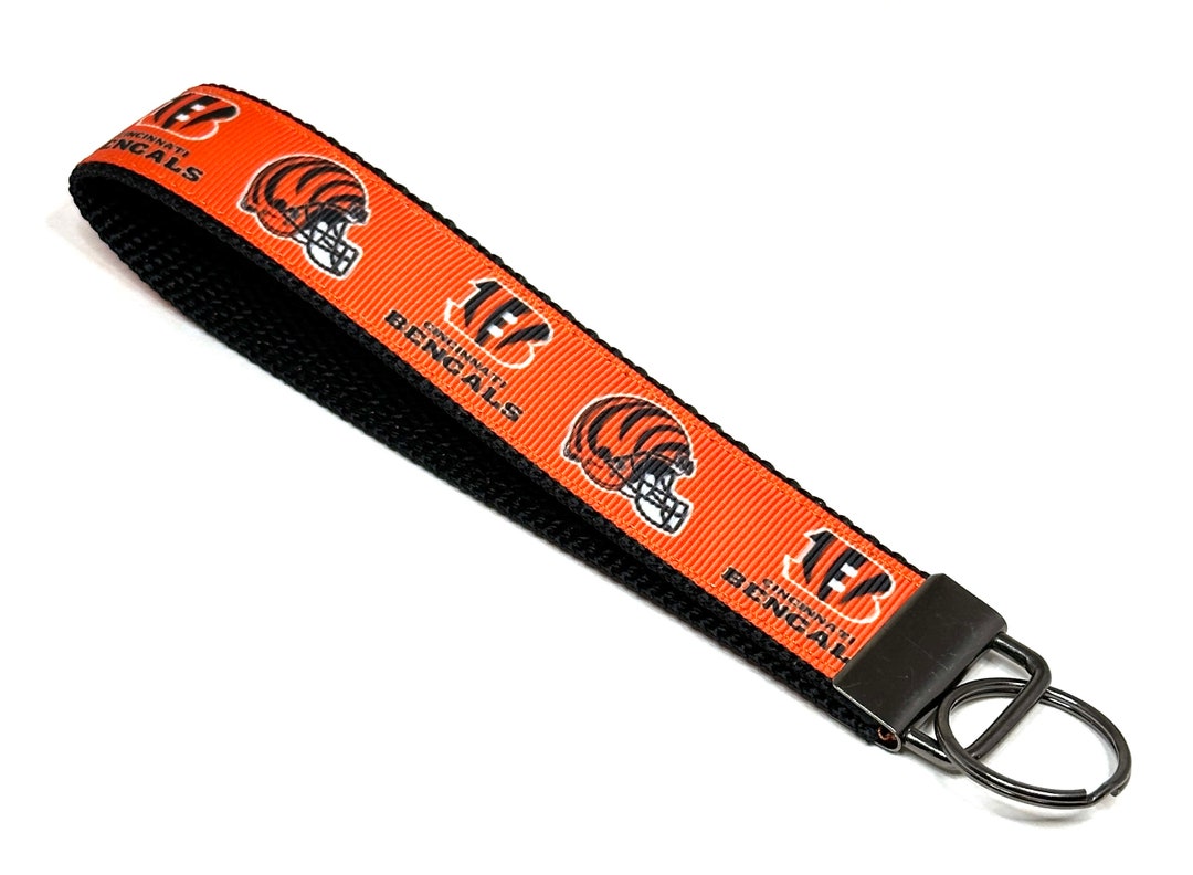 NFL Cincinnati Bengals Keychain / Wristlet / Ribbon Keychain / Key Fob