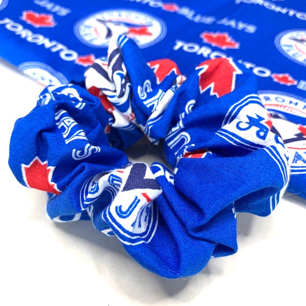 MLB Toronto Blue Jays Scrunchie | Hair Ties | Hair Scrunchies | Hair Elastics