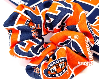 NCAA Auburn Tigers Scrunchie | Hair Ties | Hair Scrunchies | Hair Elastics