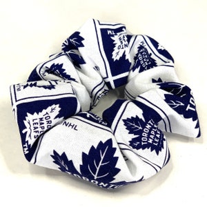 NHL Toronto Maple Leafs Scrunchie | Hair Ties | Hair Scrunchies | Hair Elastics