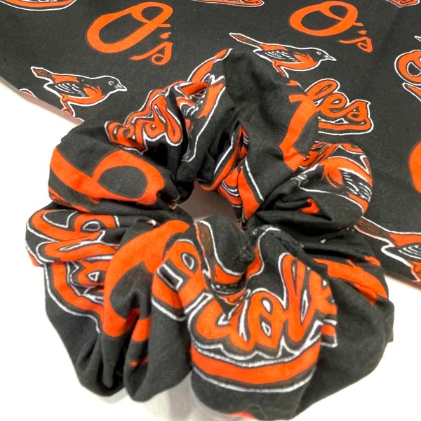 MLB Baltimore Orioles Scrunchie | Hair Ties | Hair Scrunchies | Hair Elastics