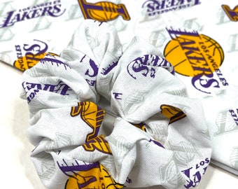 NBA LA Lakers Scrunchie | Hair Ties | Hair Scrunchies | Hair Elastics