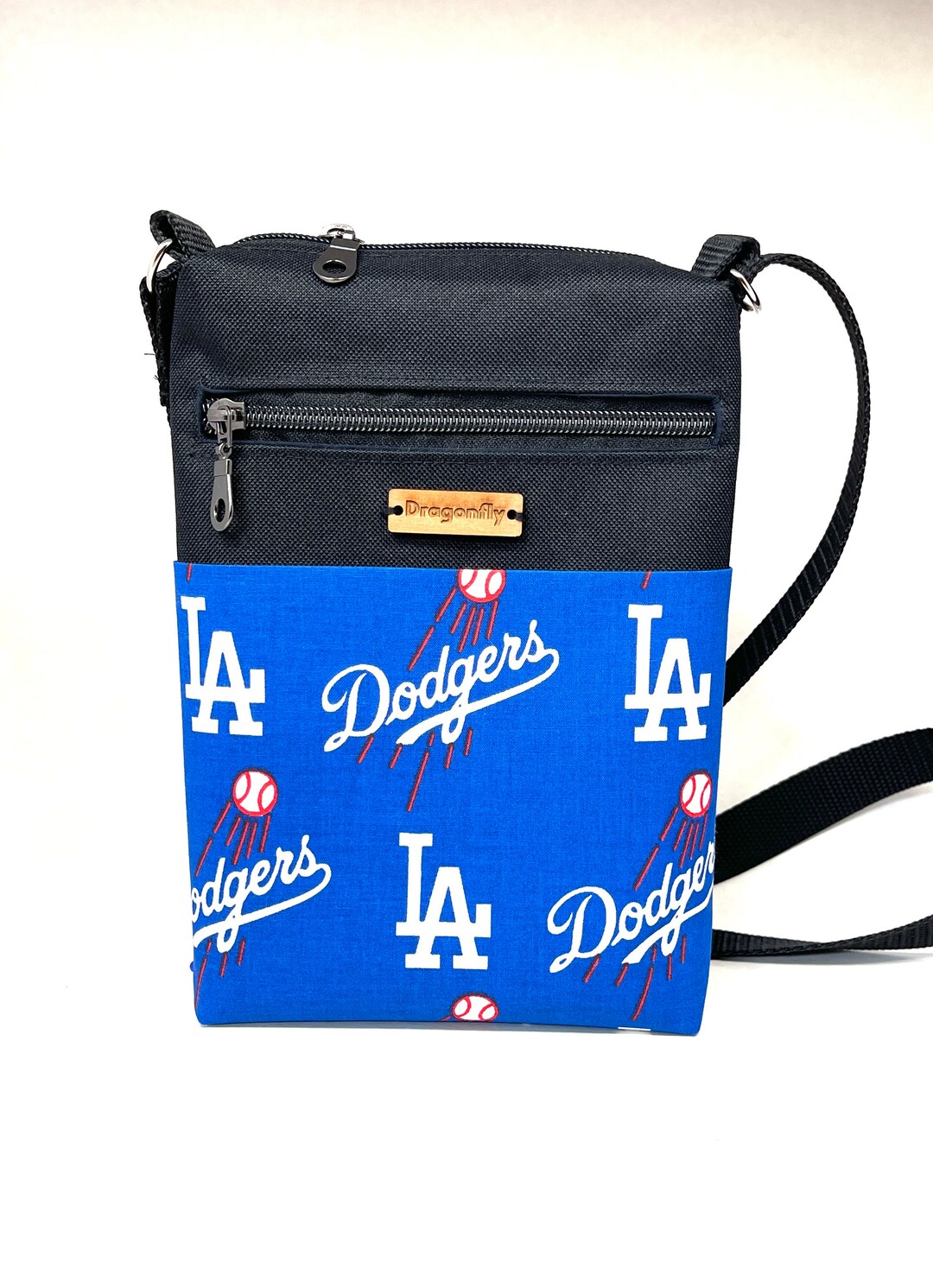 MLB LA Dodgers Adjustable Crossbody Bag Over the Shoulder Bag Zipper