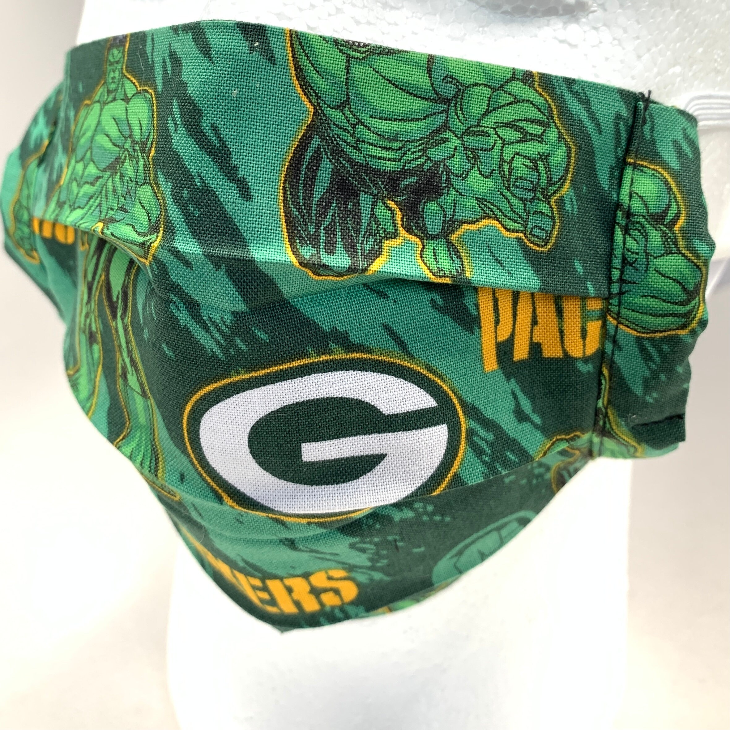 The Hulk and NFL Green Bay Packers Face Mask Reusable Face Etsy