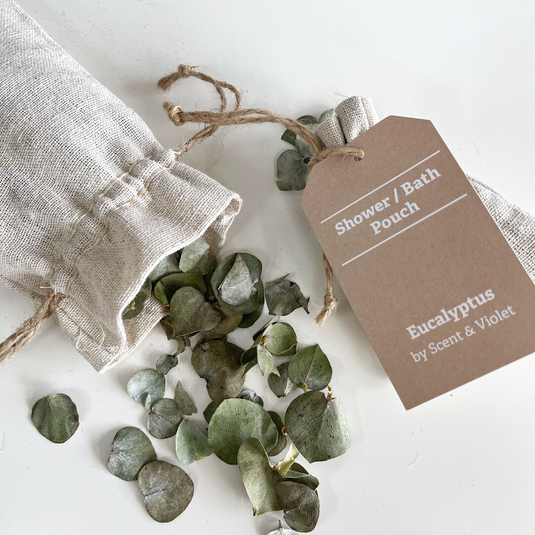 Eucalyptus Shower / Bath Pouches Set of 3 Etsy